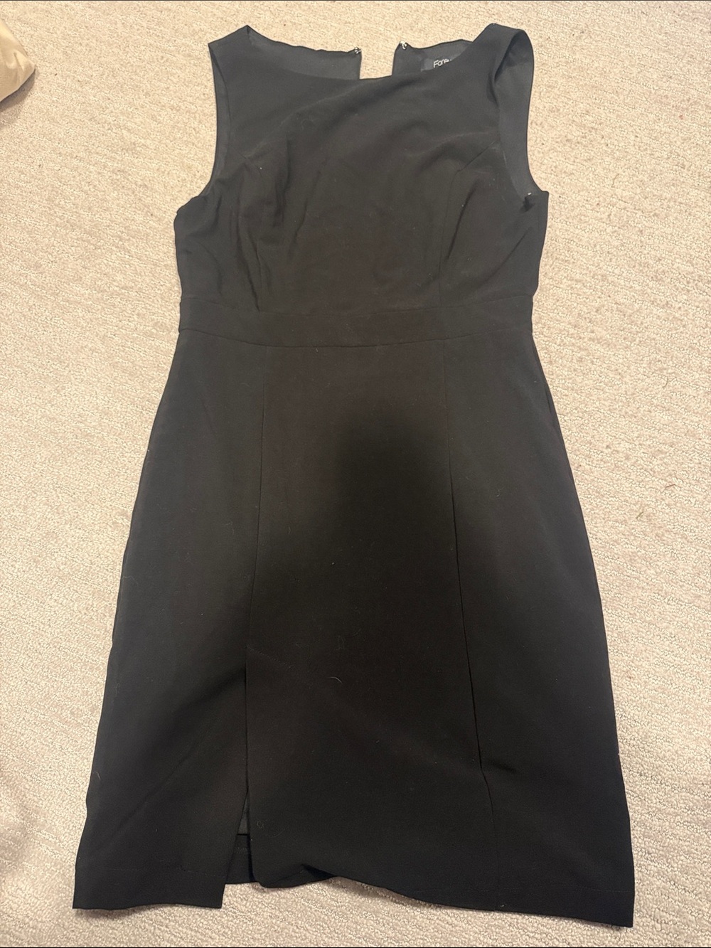 Forever 21 Black Sleeveless Midi Sheath Dress